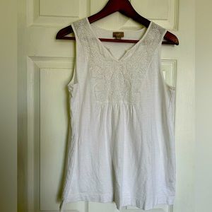 NWOT j.Jill linen blend sleeveless tunic top